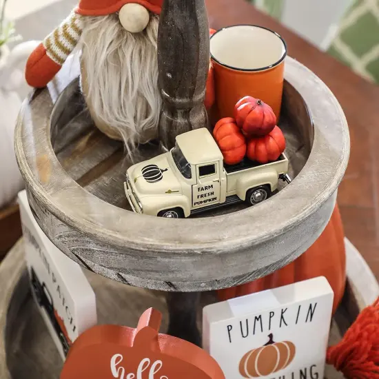 Fall Pumpkin Truck Decor Mini {5}