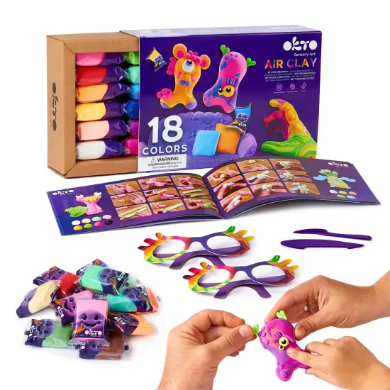 OKTO Air Clay Set for Creativity &ndash; 18 Colors {2}
