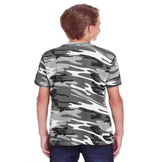 Code Five&reg; Youth Camo T-Shirt GREEN WOODLAND {6}