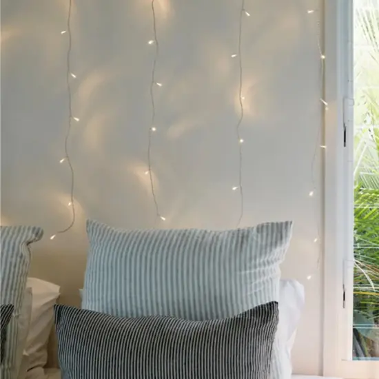 12pcs 48L Warm White LED Curtain Lights 60cm x 120cm Warm white {6}