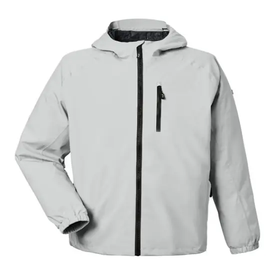 HUK&reg; Men's Rover Rain Jacket Harbor mist {1}