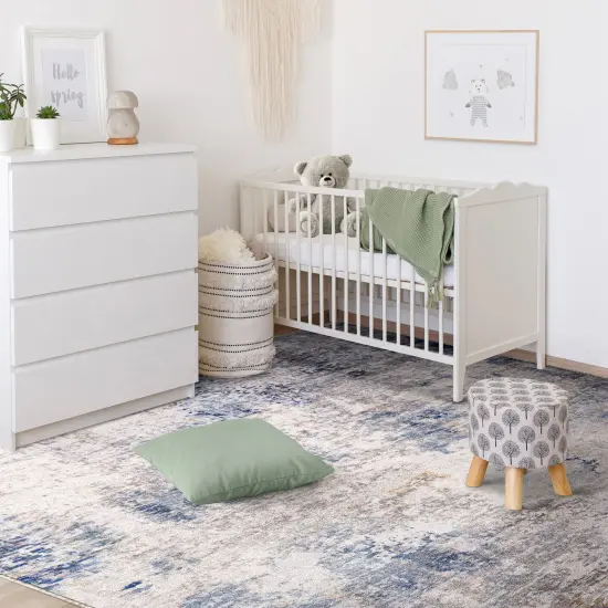 Sorbus 8x10 Area Rug, Machine Washable, Non-Slip, Vintage Rug With Rubber Backing {5}