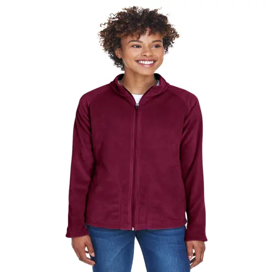 Team 365&reg; Ladies Campus Microfleece Jacket SPORT MAROON {1}