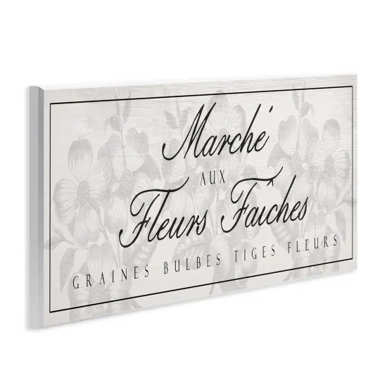 Stupell Industries Vintage French Flower Market Wall Plaque, design by Lil' Rue {3}