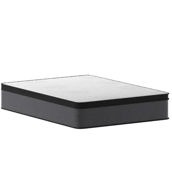 Merrick Lane Lofton Full Size 13" Euro Top Mattress in a Box with Hybrid Pocket Spring and Foam Design for Supportive Pressure Relief {2}