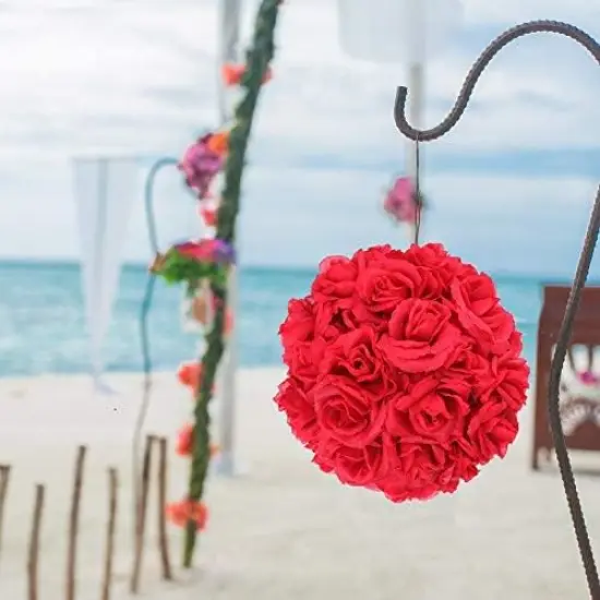 100-Pack: Dark Pink Silk Rose Picks, 8" Stems, 3" Wide, Floral Home by Artificial Flowers {2}