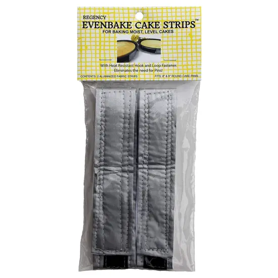 Regency 2pc EvenBake Adjustable Cake Pan Strips Set for Baking Moist, Even Cakes {4}