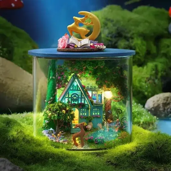 Miniature Wizardi Roombox Kit - Abundant Moment Dollhouse Kit {1}