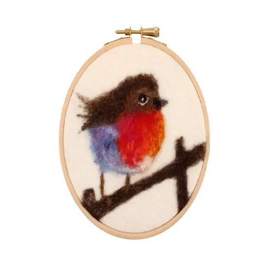 Felting Kit - Robin Hoop Picture Needle Felt Kit {1}