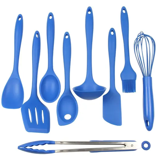 Chef Craft 9 Piece Premium Silicone Kitchen Tool and Utensil Set {1}