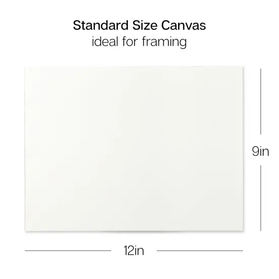 KINGART&reg; Stretched Canvas 9" x 12", 8 pc {2}
