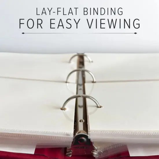 Gallery Leather Compact Photo Album 4x6-3 Ring Binder Photo Album, 60 Pages for 120 Photos, Fillable, Can Fit 4x6 Photos, Handcrafted Acadia plum {5}