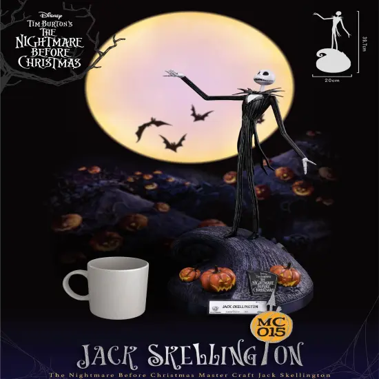 The Nightmare Before Christmas Master Craft Jack Skellington Table Top Statue {2}
