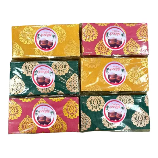 Pongal Gift Boxes, Candle Holder Ugadi Gift Box Hamper Basket, for Employees, Home Office Friends , Family & Relatives {4}