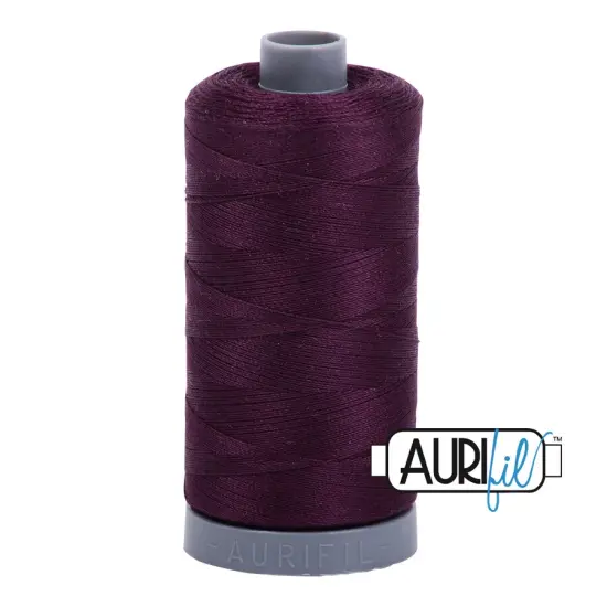 Very Dark Eggplant (1240) | 28wt Large Spool (750M / 820Y) | Aurifil Thread {1}