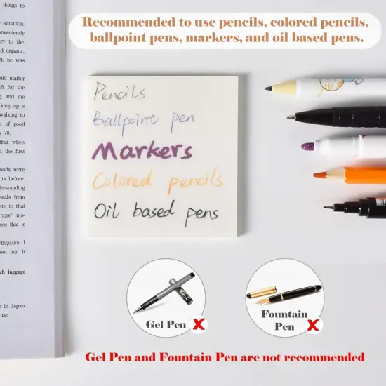 700 Sheets Transparent Sticky Notes, Clear Waterproof See Through Memo Pad, Self-Adhesive Translucent Writable Index Tabs for Annotating Books, Office & School Study Supplies {2}