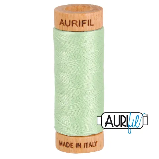 Pale Green (2880) | 80wt Small Spool (274M / 300Y) | Aurifil Thread {1}