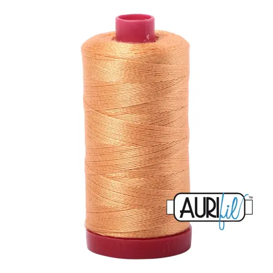 Golden Honey (2214) | 12wt Large Spool (325M / 356Y) | Aurifil Thread {1}