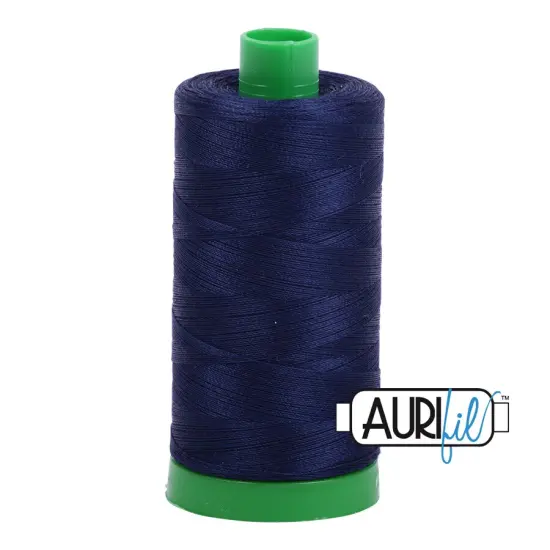 Midnight (2745) | 40wt Large Spool (1000M / 1094Y) | Aurifil Thread {1}