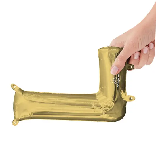 Anagram&reg; 16 Inch Letter L White Gold Air Fill Only {2}