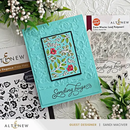 Mini Delight: Zero-Waste Leaf Potpourri Stamp & Die Set {5}