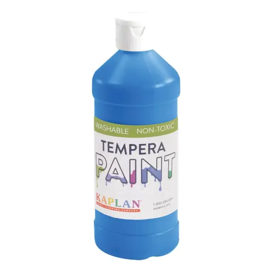 Kaplan Early Learning Company Kaplan Washable Tempera Paint - 16 oz - Set of 8 {7}