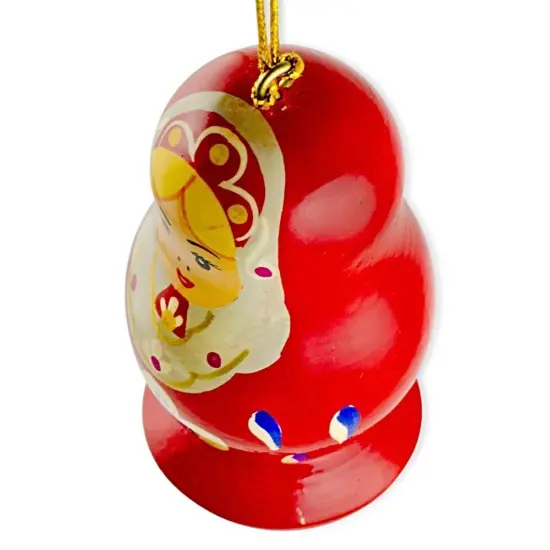 6 Wooden Dolls Christmas Ornaments {3}