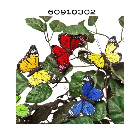 Delightful Tiny Butterflies Assorted Colors 3-1/4" 12 Each Package {2}