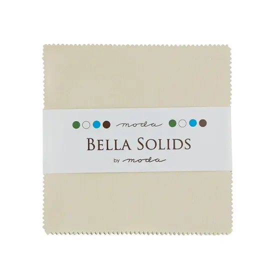 Bella Solids 5" Square Pack (Charm Pack) in Natural by Moda for Moda (9900PP 12) {1}