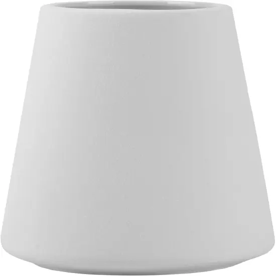 Simple Vase for Flowers Plants, Matte Vases for Modern Table Shelf Home Decor Wedding Boho Decor, 6" H Frosted Elegant Ceramic Vase for Pampas Grass Fluffy Stem Bouquet Lavender Flowers (White, 1) {1}