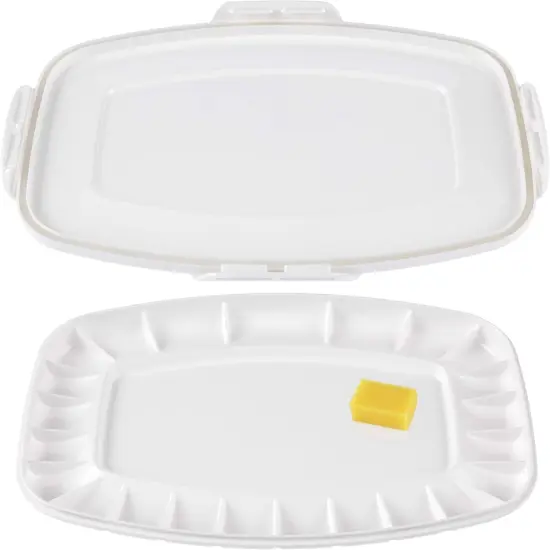 Air Tight Mixed Media Color Palette - Stay Wet Palette for Acrylic Painting, Oil Colors, Water Colors, Alcohol Inks - Easy to Clean 23-Wells (5 X 9 Mixing Area) {1}