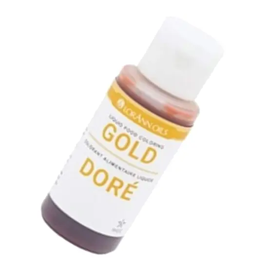 Gold Liquid Food Coloring 1 Ounce for Baking and Decorating {4}