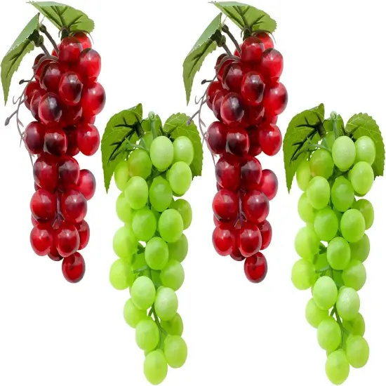 4 Bunches Fake Grapes {2}