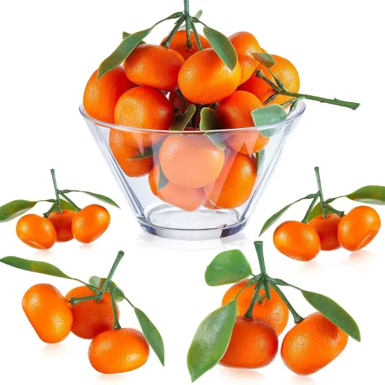 5 Clusters Artificial Mini Orange Simulation Decorative Tangerine Kitchen {1}