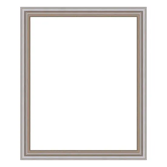 Traditional Silver leaf Pewter Picture Frame {1}