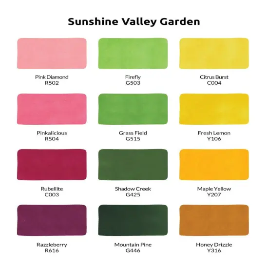 Sunshine Valley Garden Artist Alcohol Markers Set F {3}