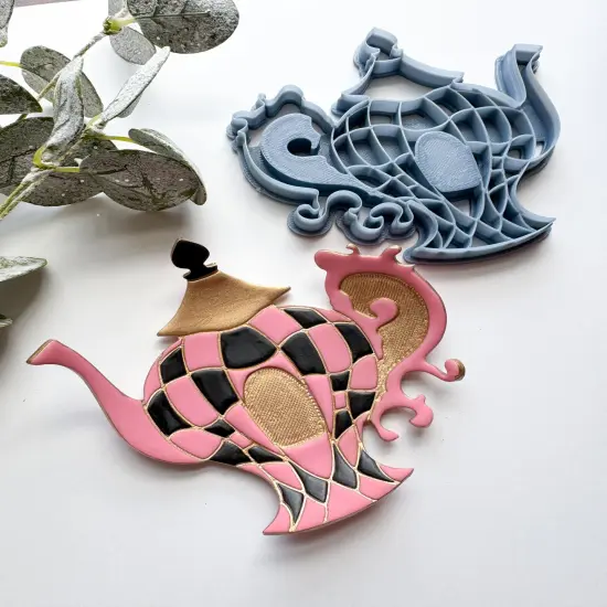 TEAPOT DISH | WONDERLAND | TRINKET DISH | CLAY CUTTER {2}