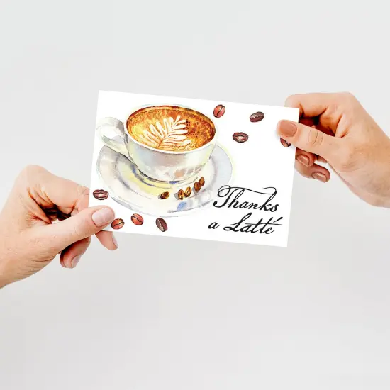 Great Papers! Thanks a Latte Thank You Note Card and White Envelope, 4.875" x 3.375", 24 count {2}