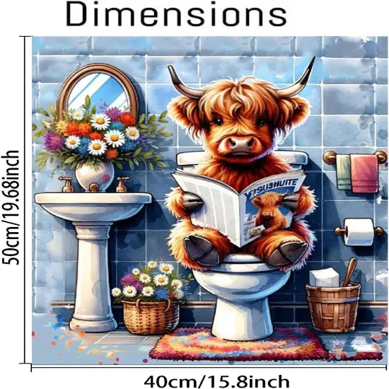 Highland Cow Paint by Numbers Kit for Adults, Adults' Paint-by-Number Kits for Beginner, Cow Painting by Number Kits Art on Canvas, Acrylic DIY Oil Painting for Home Wall Decor 16x20 Inch {2}