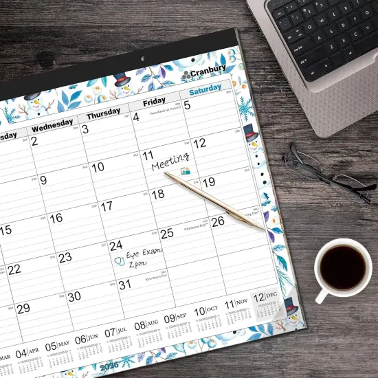 Big Deskpad Calendar or Extra Large Monthly Hanging Wall Planner {5}
