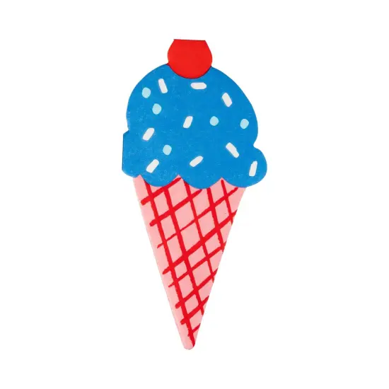 PATRIOTIC ICE CREAM SHAPED NAPKINS {1}