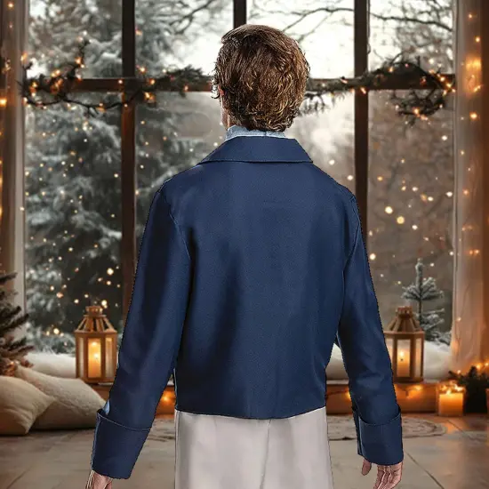 Navy Jacket and Blue Cravat Prince Eric Deluxe Costume Perfect for Halloween Adult Large/Extra Large fits 42&ndash;46 {6}