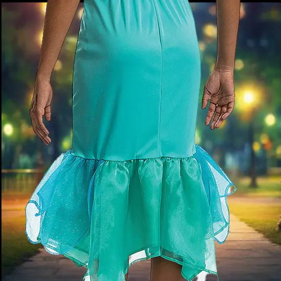 Womens Classic Ariel Mermaid Costume Live Action Disney Dress Large 12&ndash;14 {4}