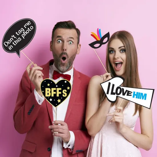 15th Birthday Photo Booth Party Props - 40 Pieces - Funny Kids Birthday Party Supplies, Decorations and Favors {5}