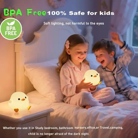 Cute Pea Duck Night Light Duck Lamp {4}