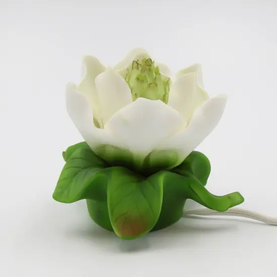 Ceramic Magnolia Flower Nightlight, Home D&eacute;cor, Gift for Her, Gift for Mom, Bedroom D&eacute;cor {3}
