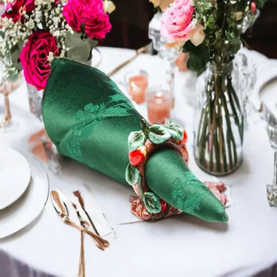 Ceramic Strawberry Napkin Holders-Set of 4, Home D&eacute;cor, Gift for Her, Gift for Mom, Kitchen D&eacute;cor, Farmhouse D&eacute;cor, Wedding Decor {2}