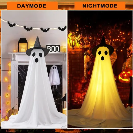 2Packs Scary Ghosts Decor with LED Lights {5}