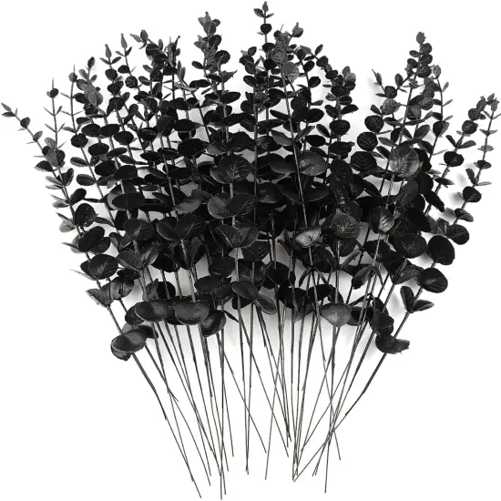 14PCS 15&rdquo; Black Eucalyptus Stems {1}