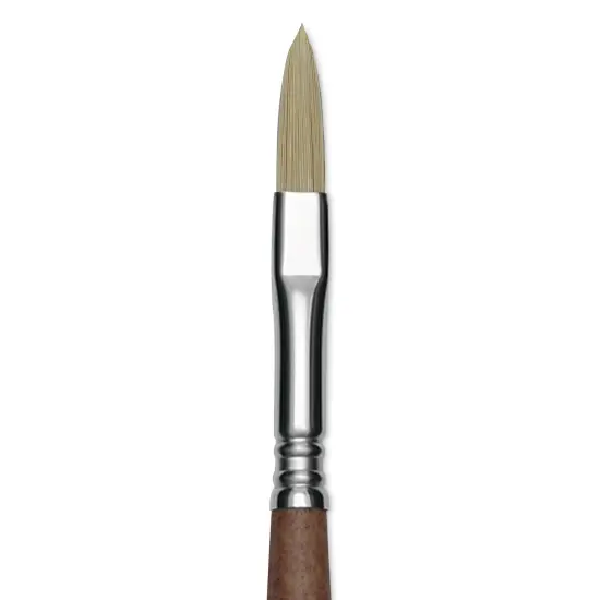Escoda Futura Synthetic Bristle Brush - Series 5418, Long Filbert, Size 8, Long Handle {1}